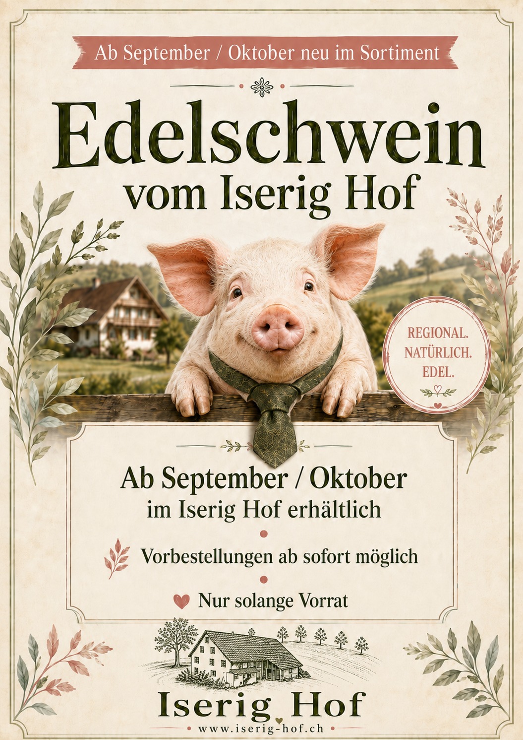 Edelschwein vom Iserig Hof - Neuankündigung ab September/Oktober